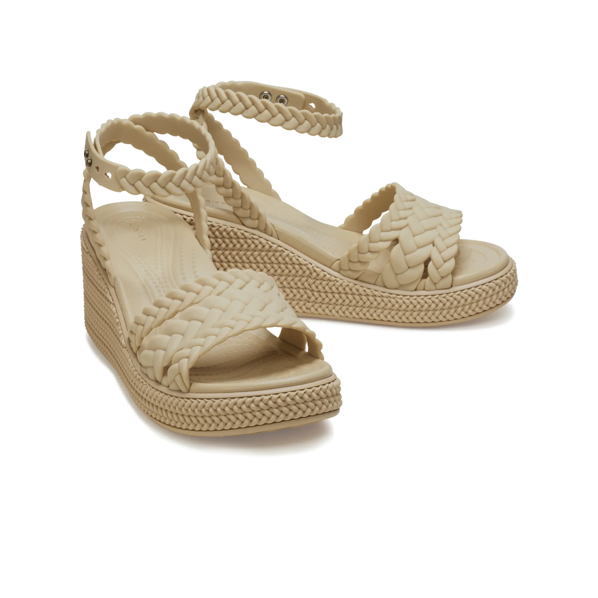 รองเท้าแตะผู้หญิง BROOKLYN WOVEN ANKLE STRAP WEDGE