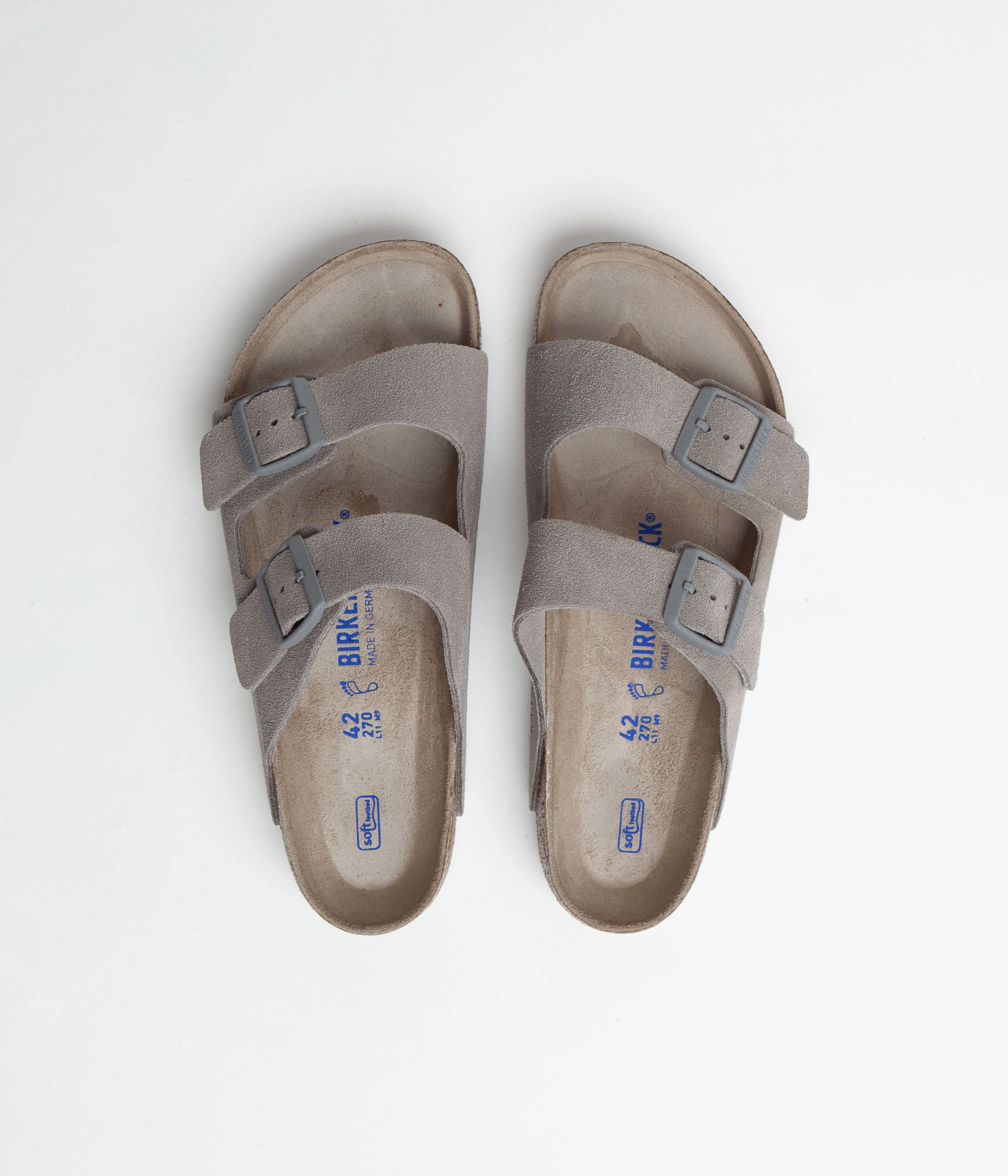 Birkenstock Arizona SFB Sandals - Stone Coin