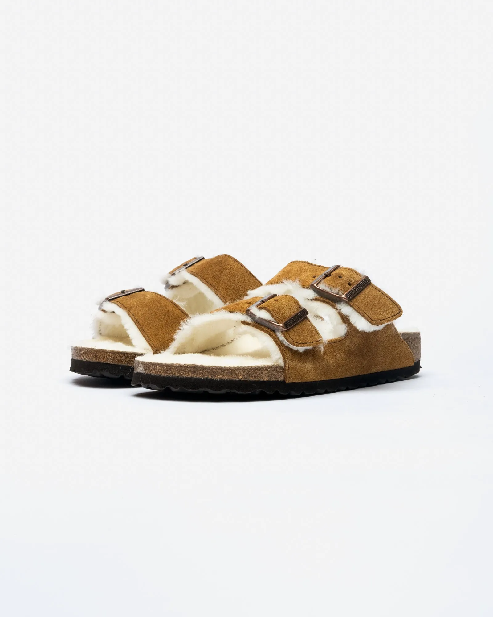 Birkenstock Arizona Shearling Mink (Narrow)