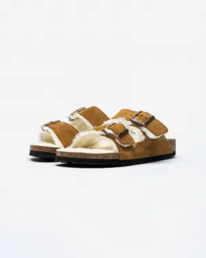 Birkenstock Arizona Shearling Mink (Narrow)