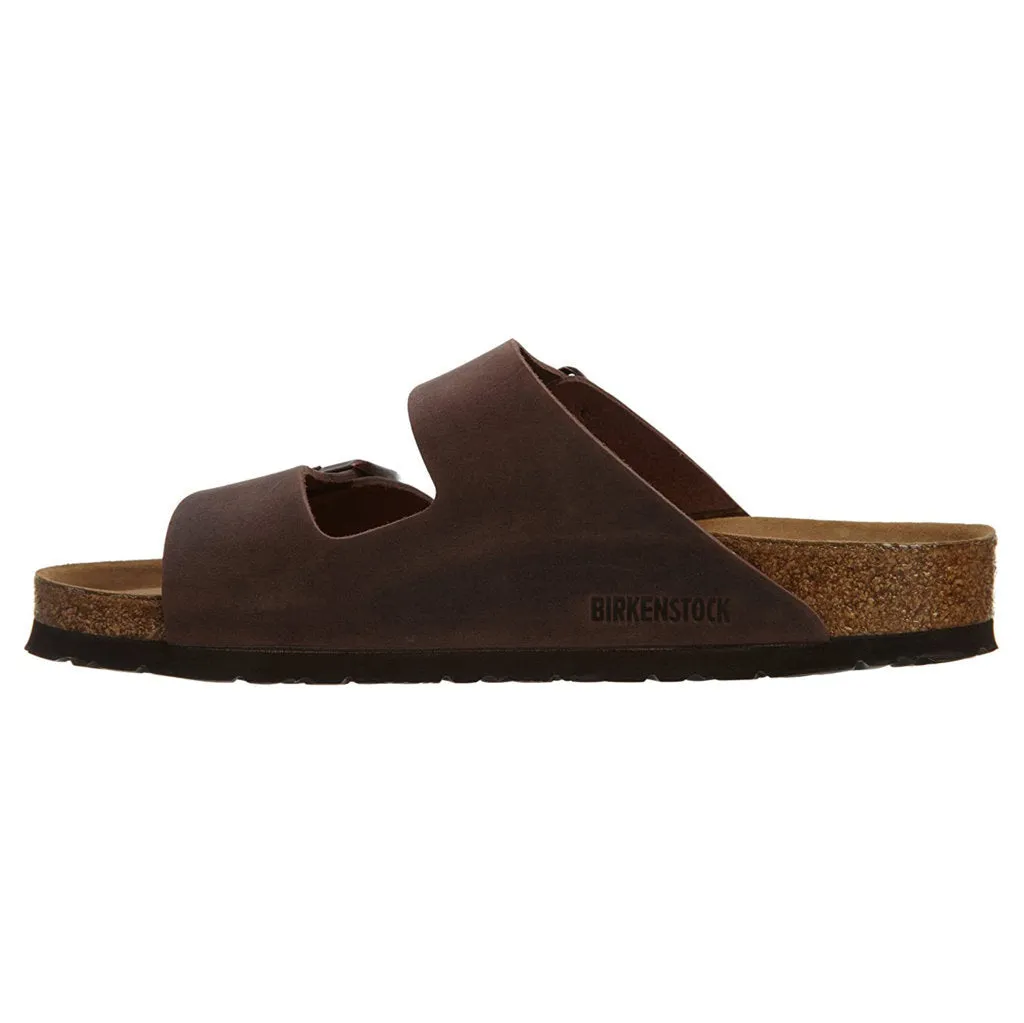 Birkenstock Unisex Sandals Arizona BS Casual Buckles Straps Slides Oiled Nubuck - UK 7.5
