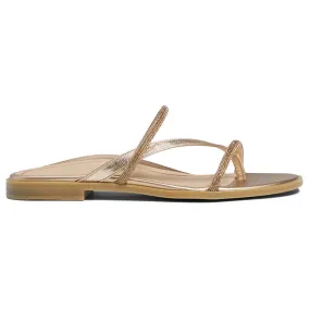 Citrine Prism Leather Women's Slides Sandals