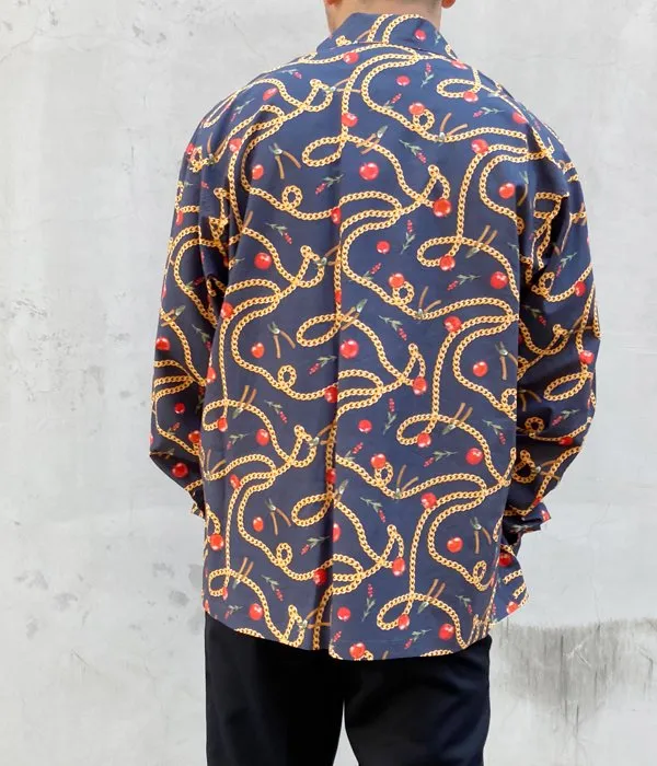 DIGAWEL/OPEN COLLAR SHIRT(1)(Hermes) (NAVY)