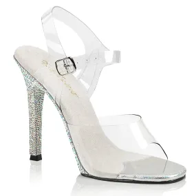 Fabulicious Gala-08DM-Clear-Silver-Size 6-Clearance