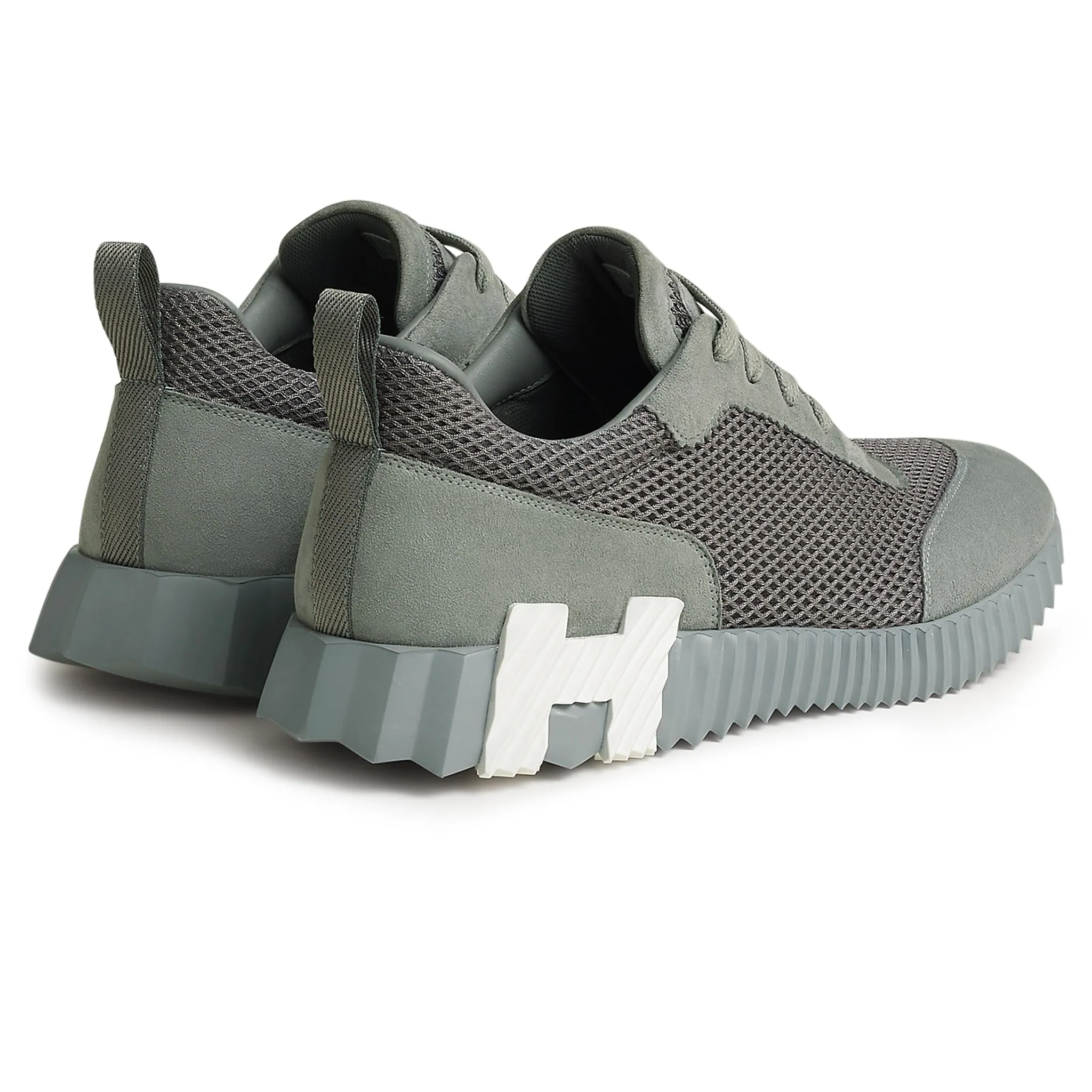 Grey Hermes Paris Bouncing Sneaker - Premium Quality