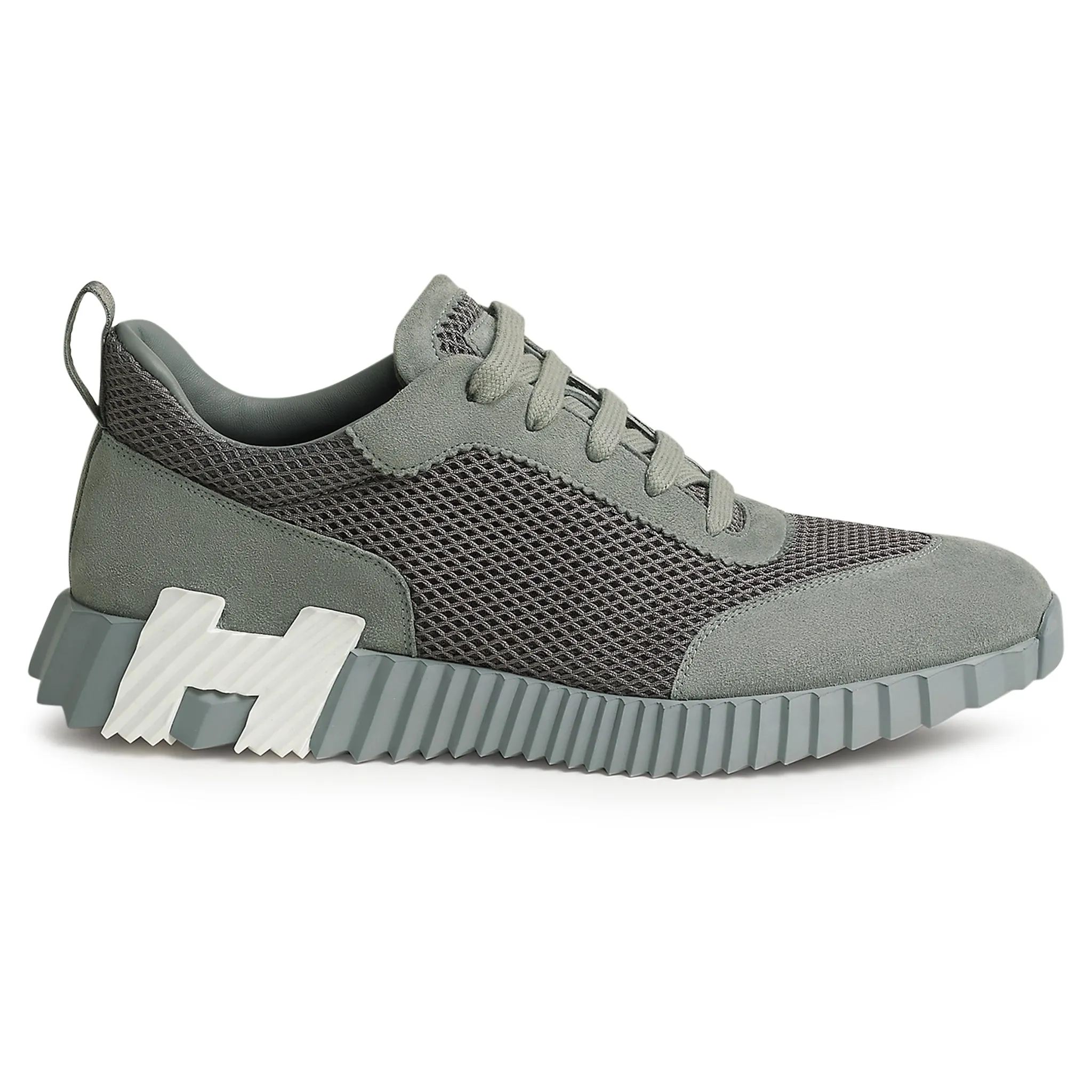 Grey Hermes Paris Bouncing Sneaker - Premium Quality