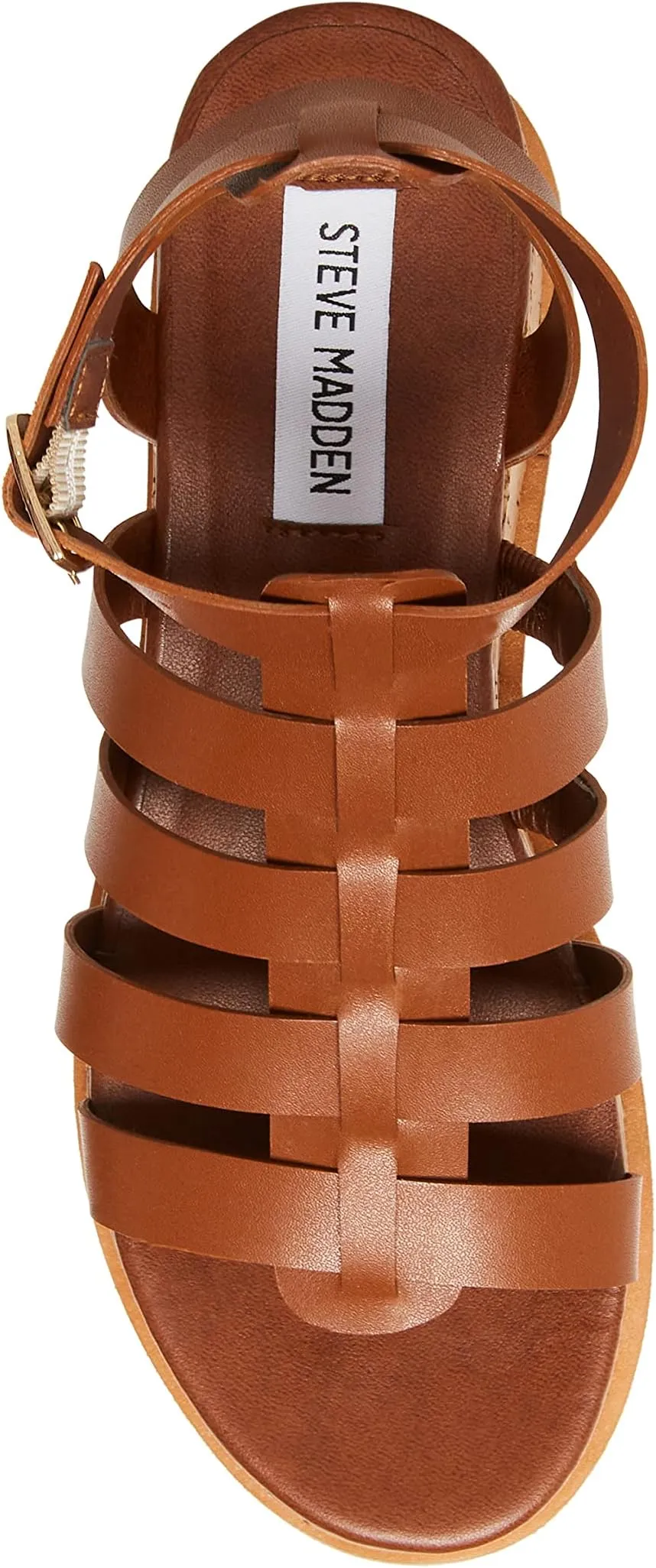 Kaydee Sandal Steve Madden, Cognac Leather