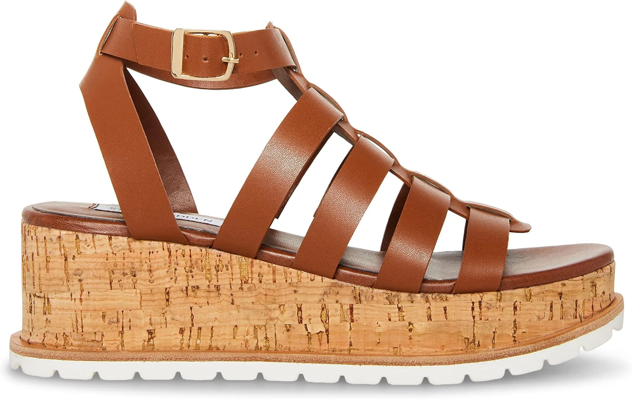 Kaydee Sandal Steve Madden, Cognac Leather