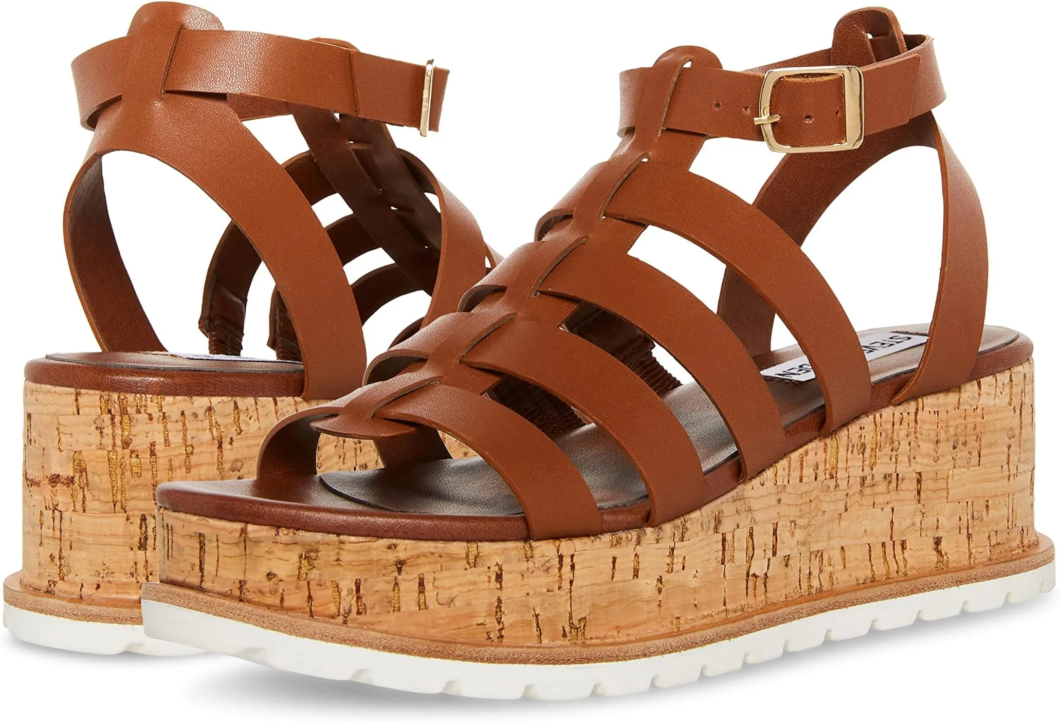 Kaydee Sandal Steve Madden, Cognac Leather