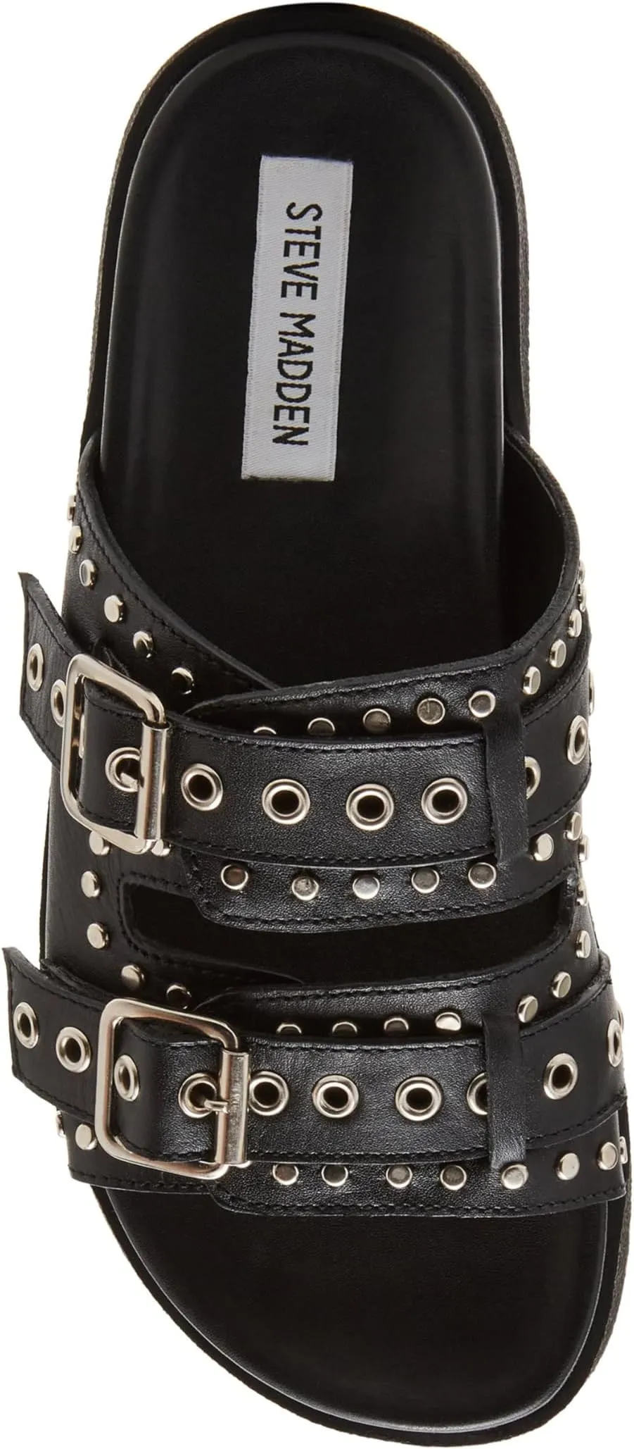 Melanie Steve Madden sandals, black leather