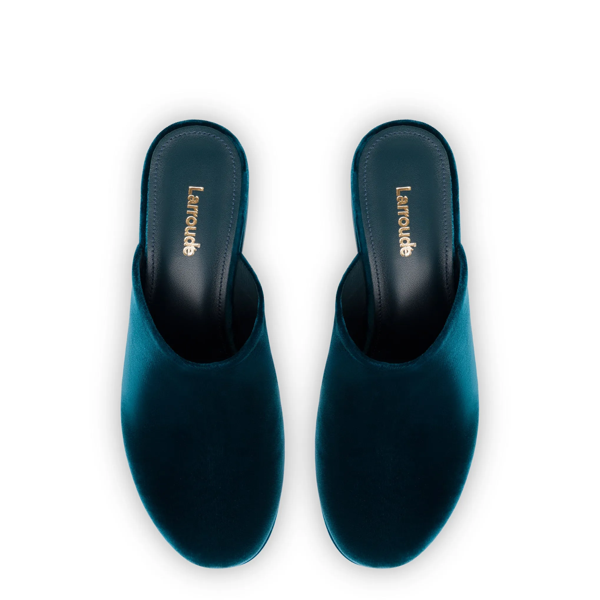 Luxurious Deepsea Velvet Miso Platform Clogs