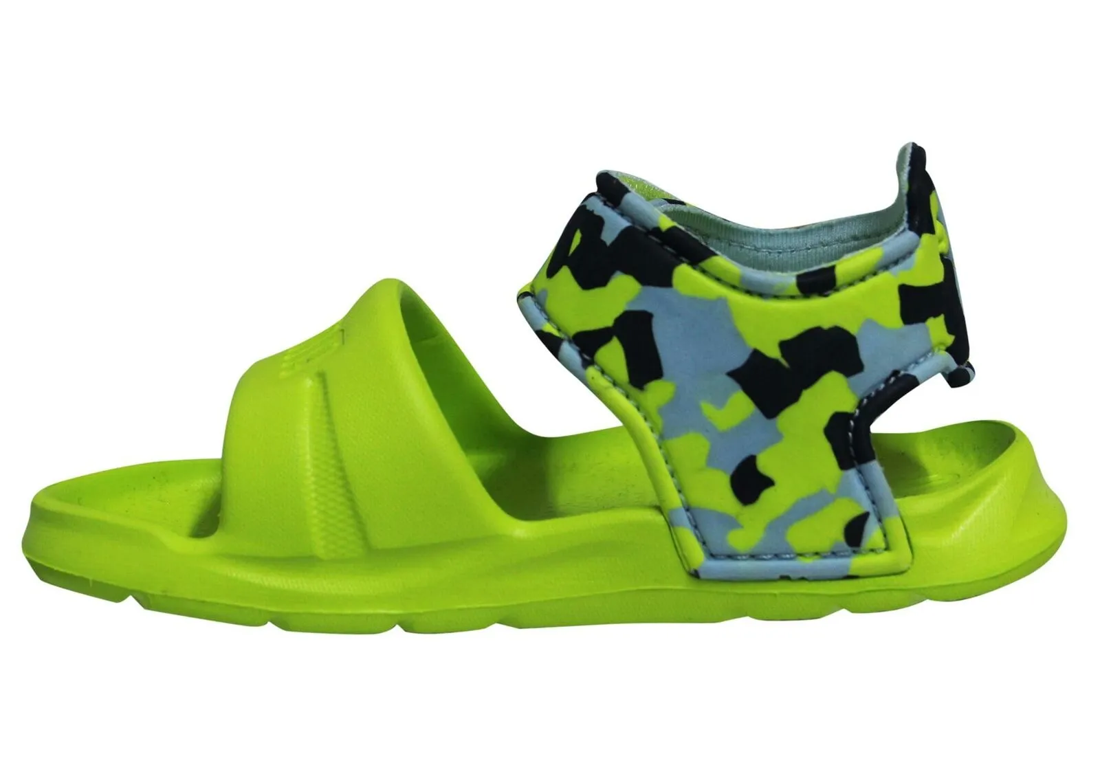 Puma Wild Injex Camo Lime Toddlers Open Toe Sandals 365082 01