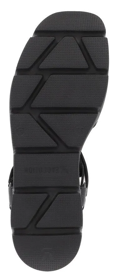 Rieker Evolution W1552-00 Womens Leather Touch-Fastening Sandal