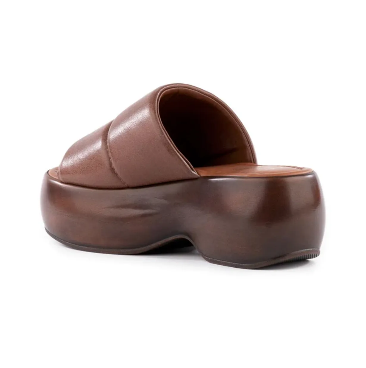 Seychelles "Sorry About It" Slip-On Platform Sandals - Brown