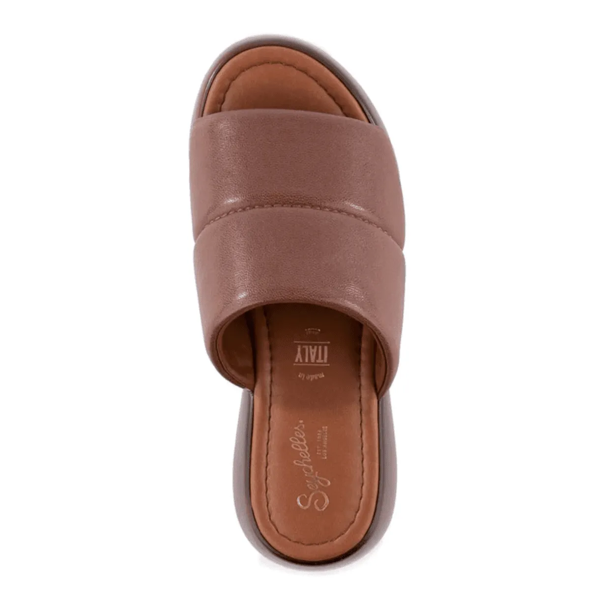 Seychelles "Sorry About It" Slip-On Platform Sandals - Brown