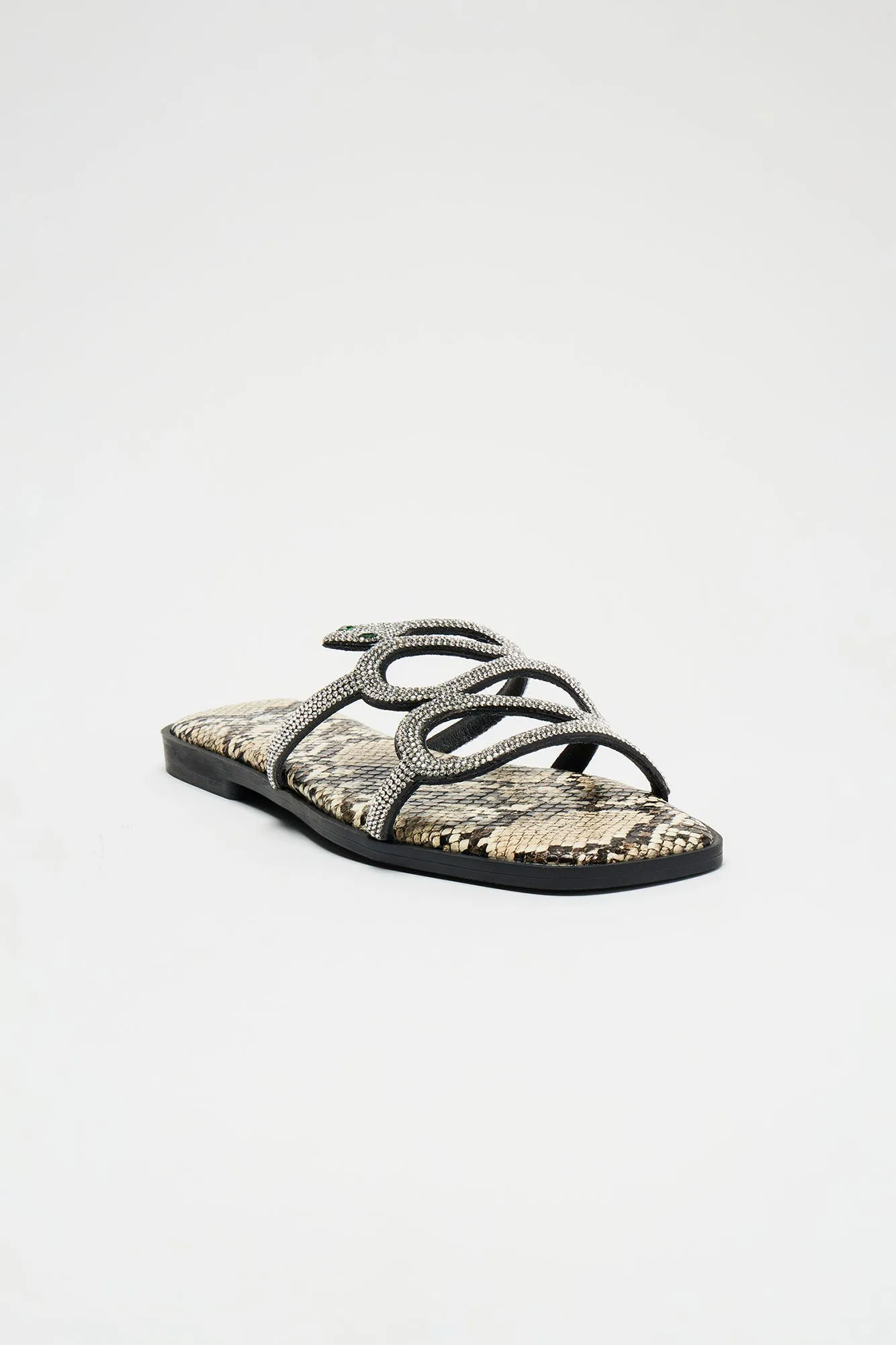 Slither Over Here Sandals - Beige