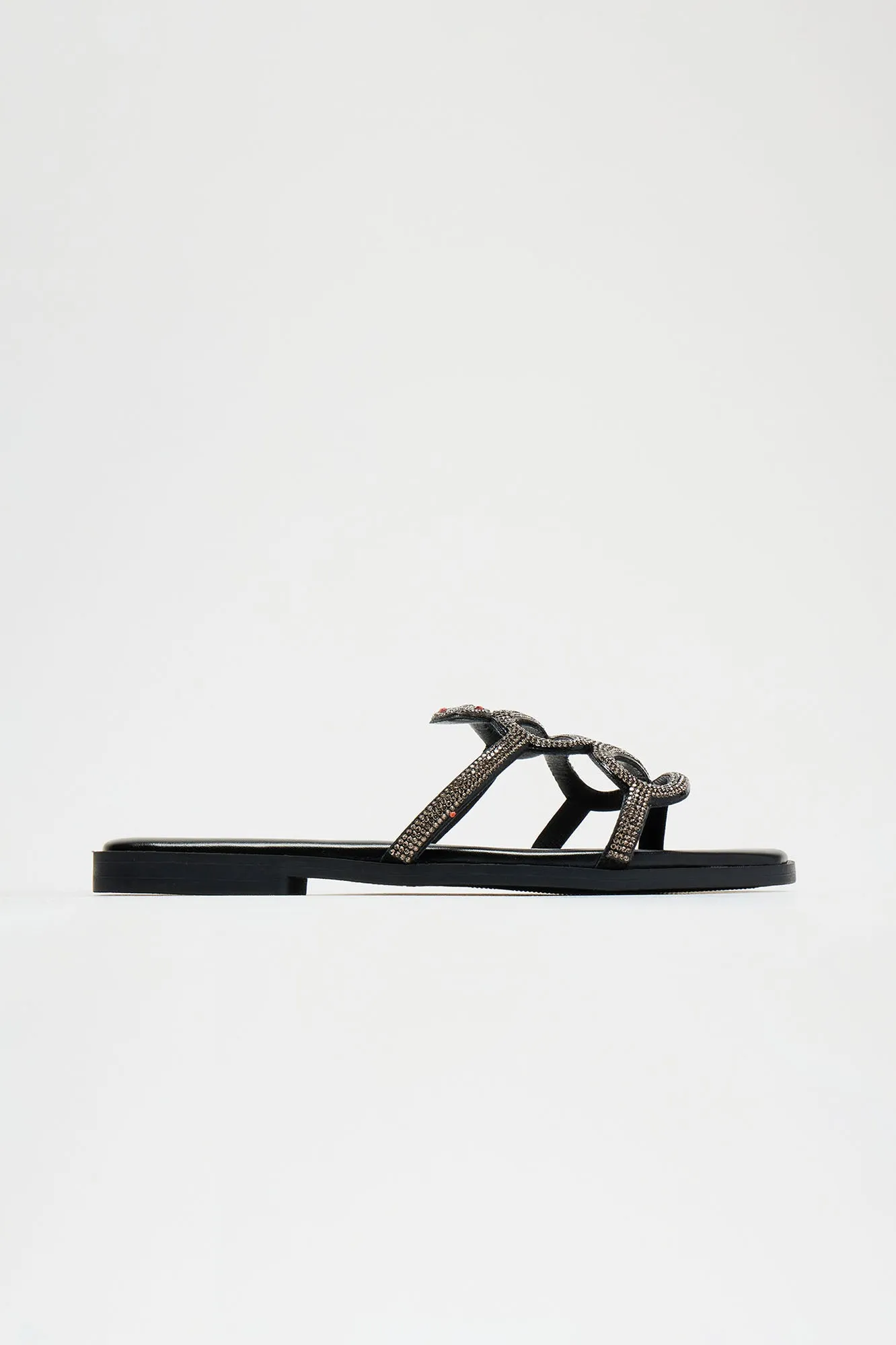 Slither Over Here Sandals - Black