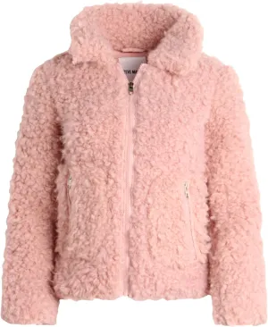 Steve Madden Girls' Jacket – Zip Up Sherpa Fleece Sweatshirt Jacket – Casual Teddy Coat for Girls (4-16)