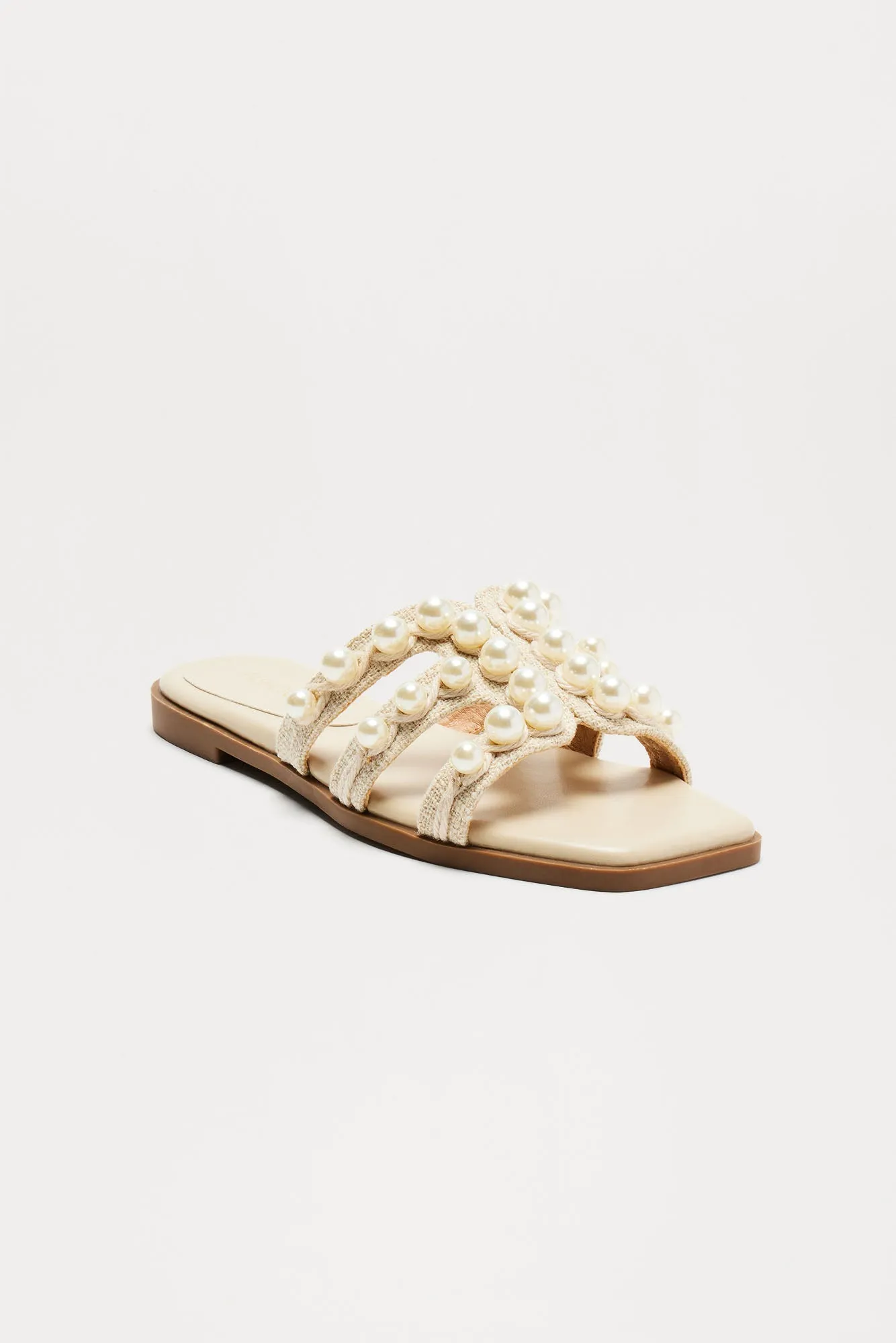 Tabitha Pearl Sandals - Nude