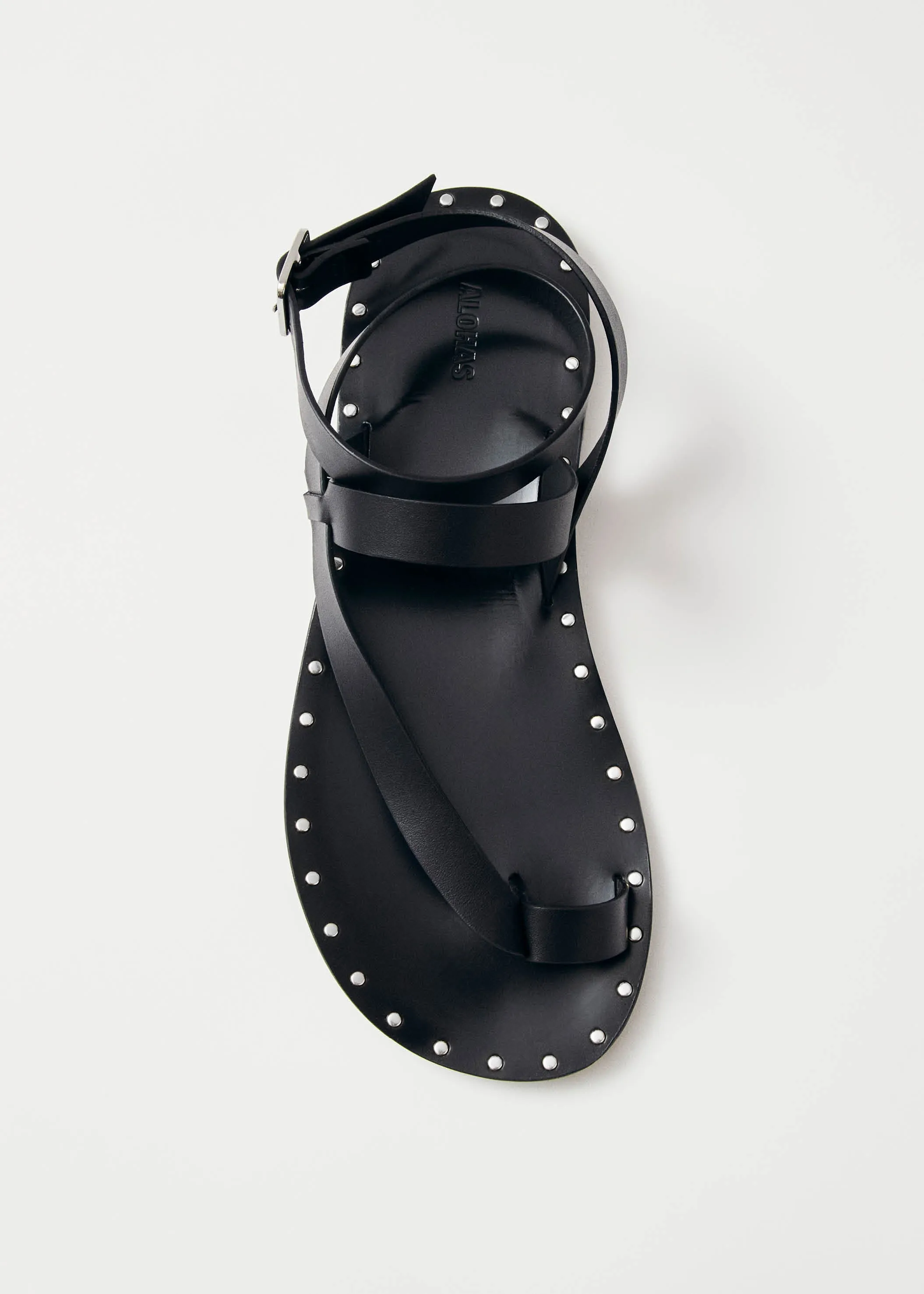 Tallula Black Leather Sandals