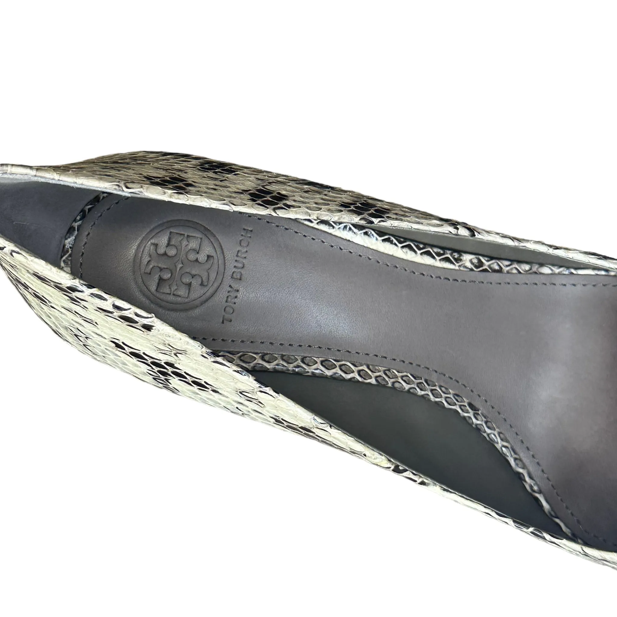 Tory Burch Faux Snakeskin Pumps