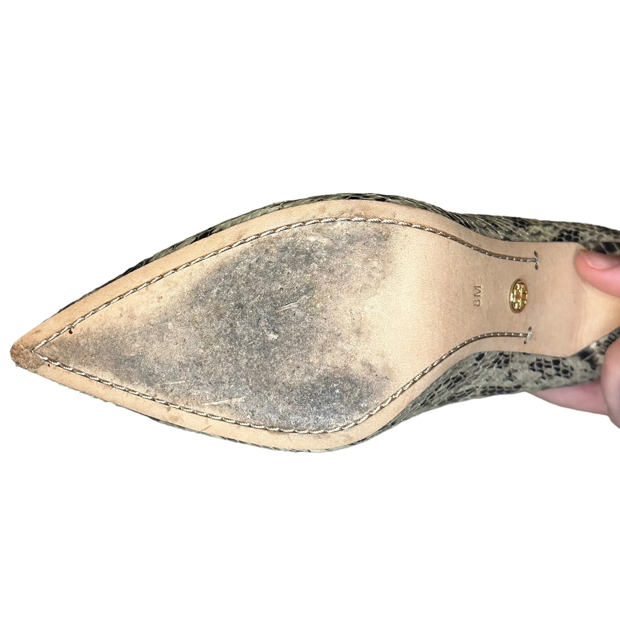 Tory Burch Faux Snakeskin Pumps