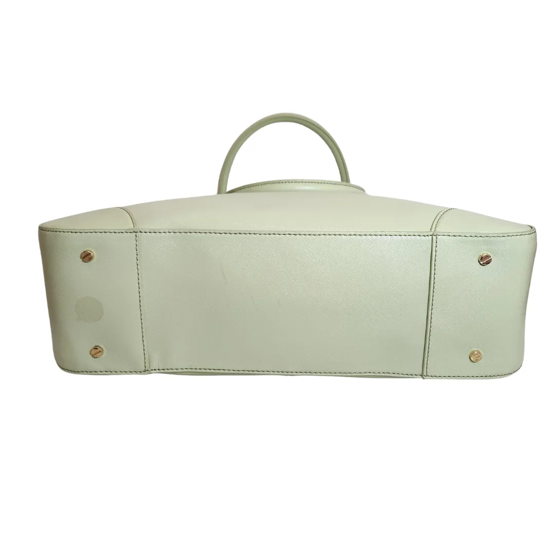 Tory Burch Mint Green Leather Large Robinson Tote | Gently Used |