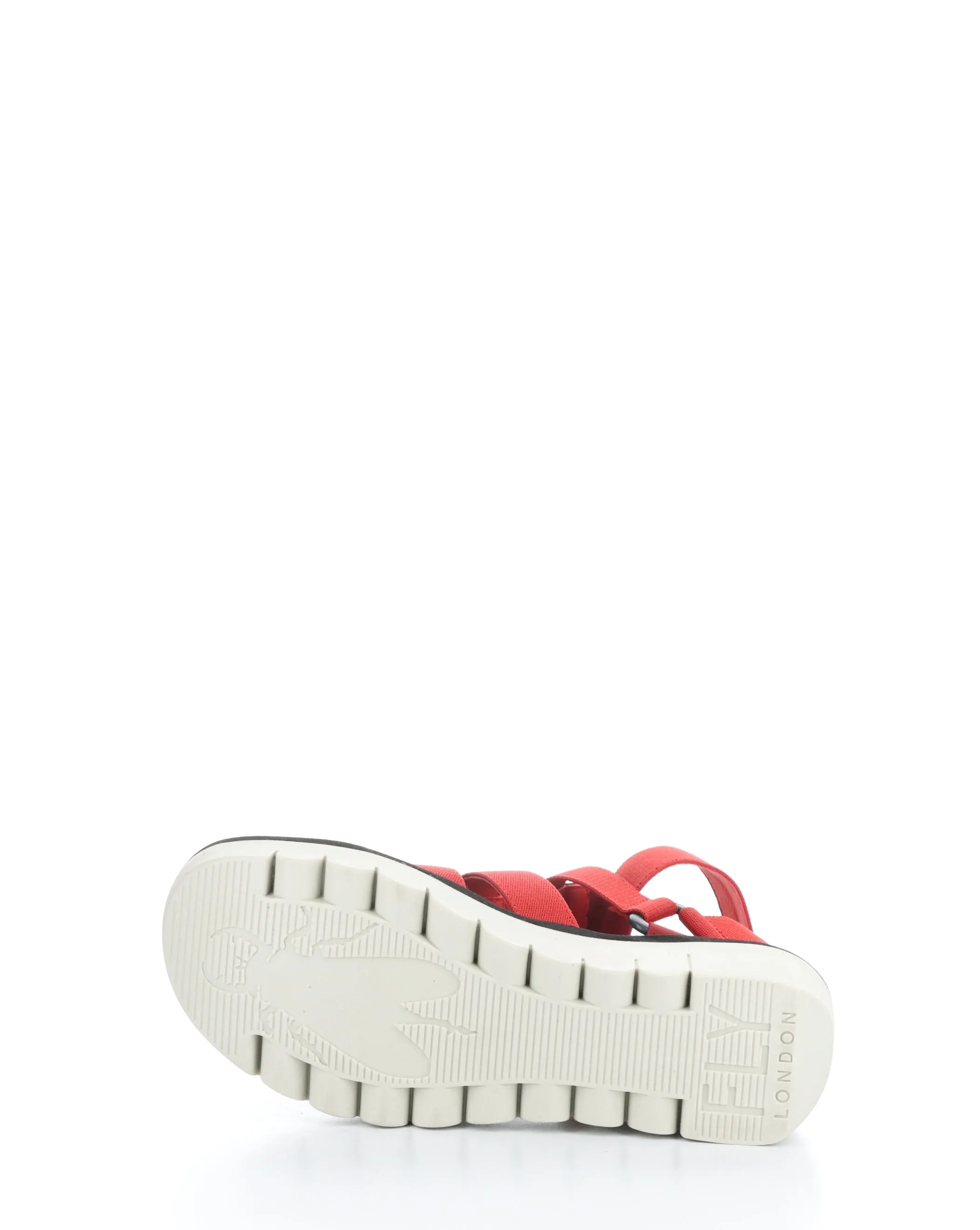 Womens Fashionable YUFI032FLY Red Velcro Sandals