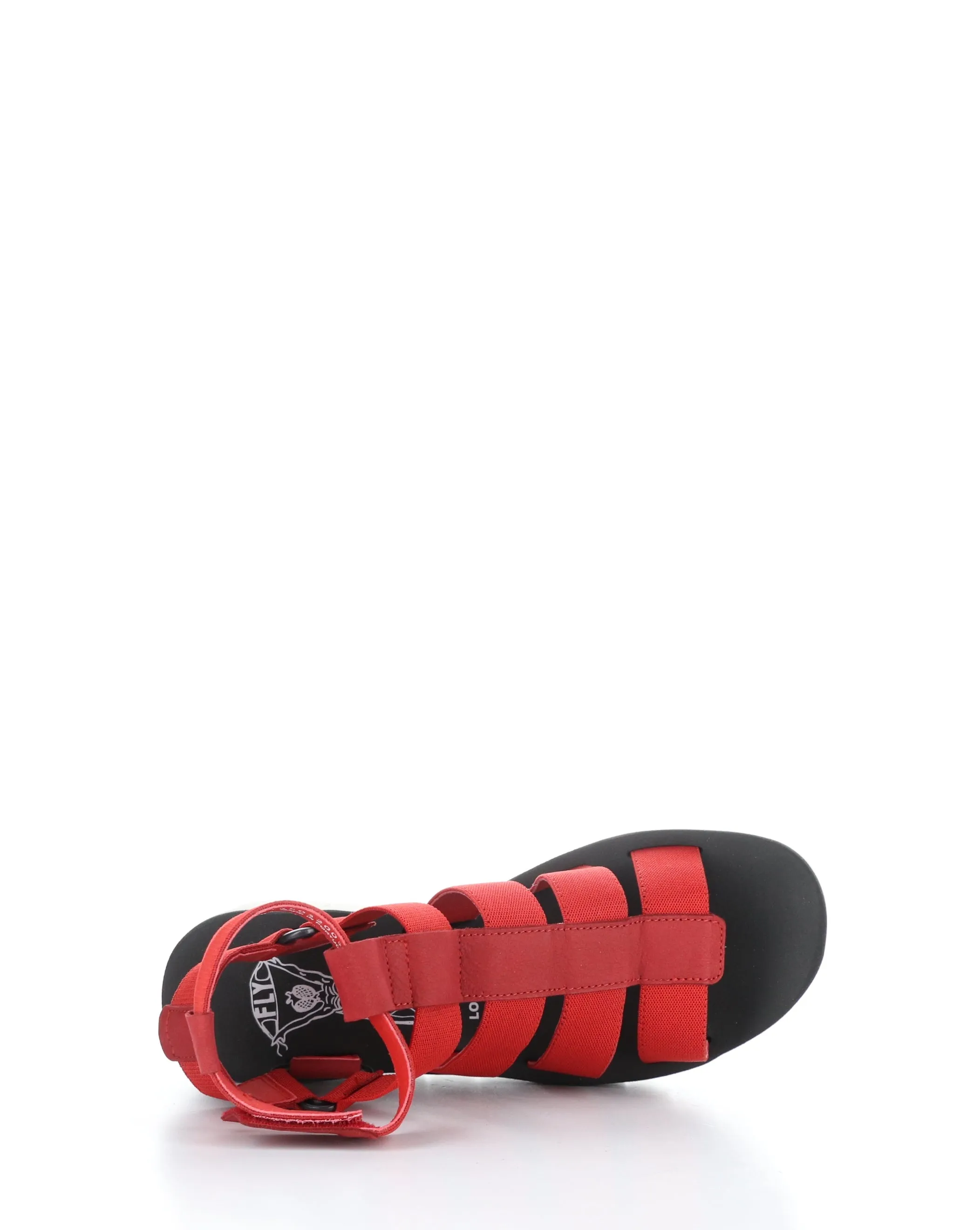 Womens Fashionable YUFI032FLY Red Velcro Sandals